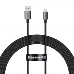 Datový kabel Baseus Superior Series USB-A/USB-C 100W 2m černý