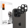Tvrzené sklo na fotoaparát Spigen Optik.tR 2-pack pro iPhone 15 Pro / 15 Pro Max černé