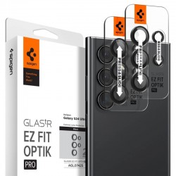 Tvrzené sklo na fotoaparát Spigen Optik.tR EZ FIT 2-pack pro Samsung Galaxy S24 Ultra černé