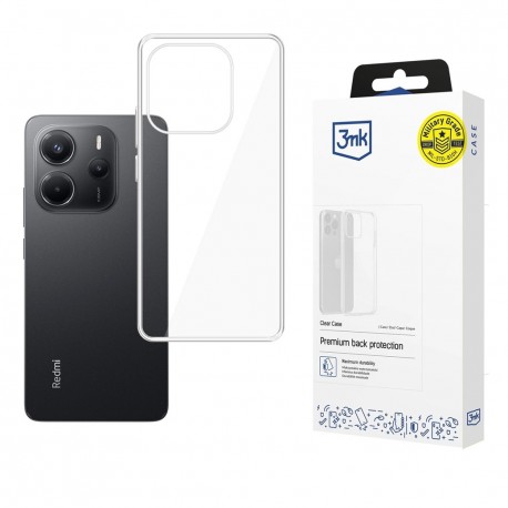 Silikonové pouzdro 3mk Clear Case pro Xiaomi Redmi Note 14 4G čiré