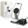 Bezdrátová nabíječka 3v1 Tech-Protect MagSafe QI15W-A47 Apple iPhone / Apple Watch / AirPods černá