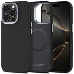 Pouzdro Tech-Protect Ion Carbon MagSafe pro Apple iPhone 16 Pro Max černé