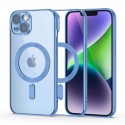 Pouzdro Tech-Protect MagShine MagSafe pro iPhone 14 modré