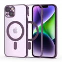 Pouzdro Tech-Protect MagShine MagSafe pro iPhone 14 fialové