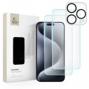 3x ochranné sklo 9H Tech-Protect Supreme Set 3-pack pro iPhone 15 Pro Max
