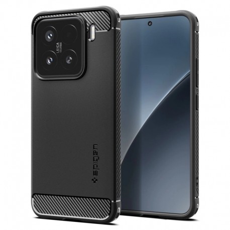 Pouzdro Spigen Rugged Armor pro Xiaomi 15 matně černé