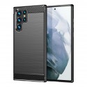 Silikonové pouzdro Carbon Case pro Samsung Galaxy S23 Ultra černé