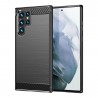 Silikonové pouzdro Carbon Case pro Samsung Galaxy S23 Ultra černé