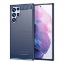 Silikonové pouzdro Carbon Case pro Samsung Galaxy S23 Ultra modré