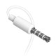 Dudao X10S EarPods handsfree sluchátka do uší iOS / Android bílá