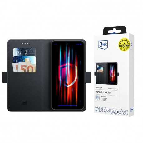 Kožená peněženka 3mk Wallet Case pro Xiaomi Redmi Note 14 Pro+ 5G černá