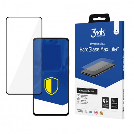 3mk HardGlass Max Lite tvrzené sklo na displej pro Poco F6 černé