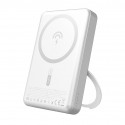 MagSafe bezdrátová powerbanka Dudao K28 PD 22.5W 10000mAh se stojánkem bílá