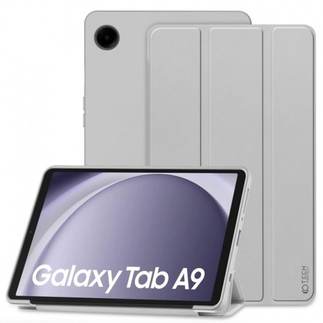 Smart pouzdro Tech-Protect pro Samsung Galaxy Tab A9 šedé