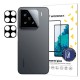 2x Tvrzené sklo na fotoaparát 9H pro Xiaomi Redmi Note 14 Pro 5G černé