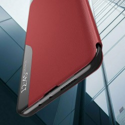 Flipové pouzdro Eco Leather View Case pro Honor 400 Lite 5G červené