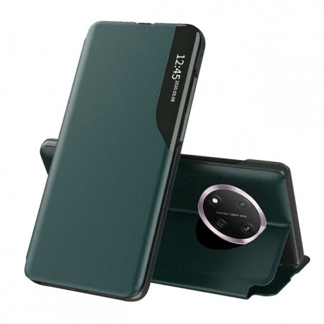 Flipové pouzdro Eco Leather View Case pro Honor Magic7 Lite 5G zelené