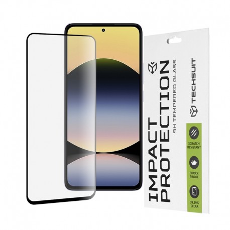 3D ochranné tvrzené sklo Full Cover pro Xiaomi Redmi Note 14 4G / 5G černé