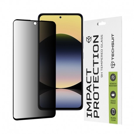 Anti-Spy zatmavovací tvrzené sklo 9H pro Xiaomi Redmi Note 14 4G / 5G