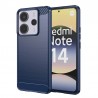 Silikonové pouzdro Carbon Case pro Xiaomi Redmi Note 14 4G modré