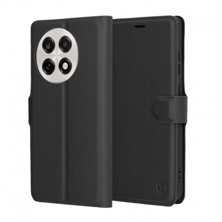 Kožená peněženka Techsuit pro OnePlus 13 5G černá