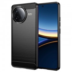 Silikonové pouzdro Carbon Case pro Poco F7 Pro černé
