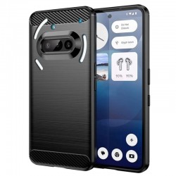 Silikonové pouzdro Carbon Case pro Nothing Phone 3a černé