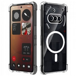 Silikonové pouzdro AntiShock MagSafe pro Nothing Phone (3a) čiré