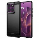 Silikonové pouzdro Carbon Case pro Motorola Edge 60 Pro černé
