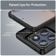 Silikonové pouzdro Carbon Case pro Motorola Edge 60 Pro černé