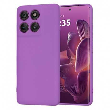 Techsuit silikonové pouzdro pro Motorola Edge 60 Pro fialové