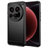Silikonové pouzdro Carbon Case pro Xiaomi 15 Ultra černé