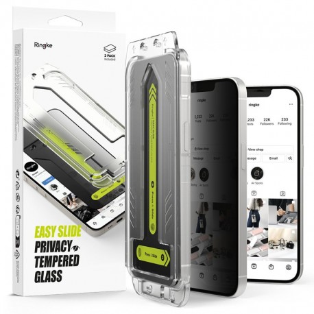 Ringke Easy Slide Privacy Tempered Glass 2-pack ochranné sklo na iPhone 16e