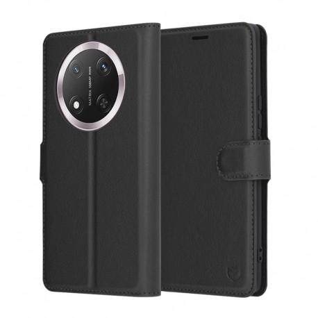 Techsuit kožená peněženka pro Honor Magic7 Lite 5G černá