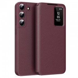 Techsuit pouzdro Smart View pro Samsung Galaxy S22 5G červené