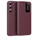 Techsuit pouzdro Smart View pro Samsung Galaxy S22 5G červené