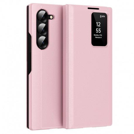 Techsuit pouzdro Smart View pro Samsung Galaxy Z Fold5 růžové