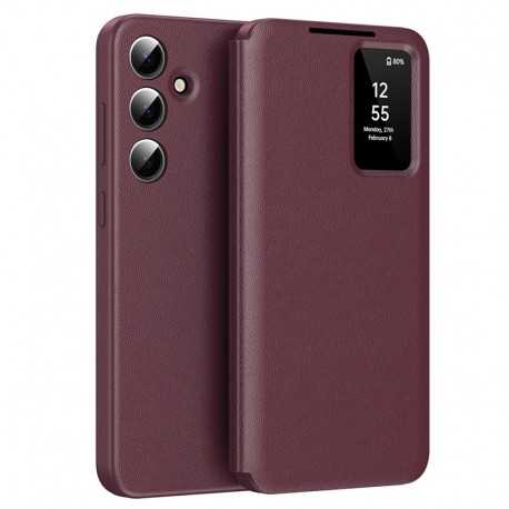 Techsuit pouzdro Smart View pro Samsung Galaxy A55 5G červené