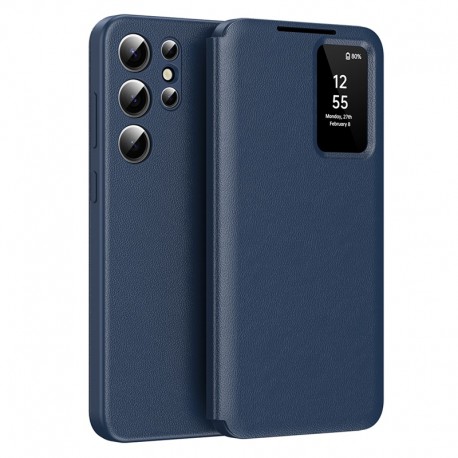 Techsuit pouzdro Smart View pro Samsung Galaxy S22 Ultra 5G modré