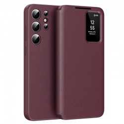 Techsuit pouzdro Smart View pro Samsung Galaxy S22 Ultra 5G červené