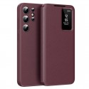 Techsuit pouzdro Smart View pro Samsung Galaxy S22 Ultra 5G červené