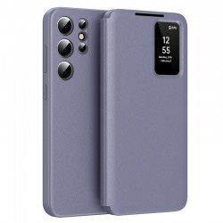 Techsuit pouzdro Smart View pro Samsung Galaxy S22 Ultra 5G fialové