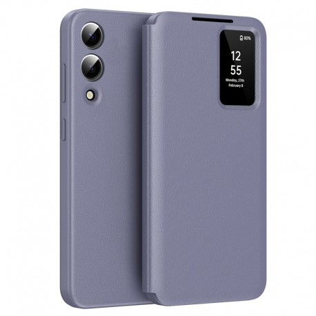 Techsuit pouzdro Smart View pro Samsung Galaxy S25 Edge fialové