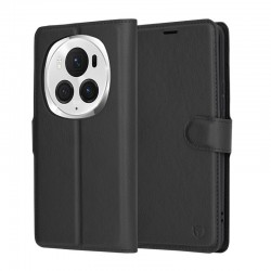 Kožená peněženka Techsuit pro Honor Magic6 Pro 5G černá