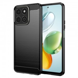 Silikonové pouzdro Carbon Case pro Honor 200 Smart černé