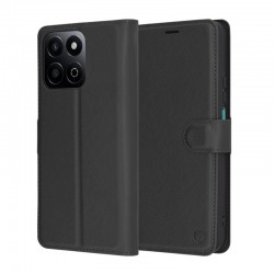Kožená peněženka Techsuit pro Honor 200 Smart černá