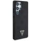 Guess Peony Grained Hot Stamp Triangle MagSafe pouzdro pro Samsung Galaxy S25 Ultra černé