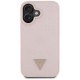 Guess Peony Grained Hot Stamp Triangle MagSafe pouzdro pro iPhone 16 růžové