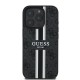 Guess Hardcase 4G Printed Stripes MagSafe pouzdro pro iPhone 16 Pro Max černé