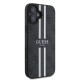 Guess Hardcase 4G Printed Stripes MagSafe pouzdro pro iPhone 16 Plus černé
